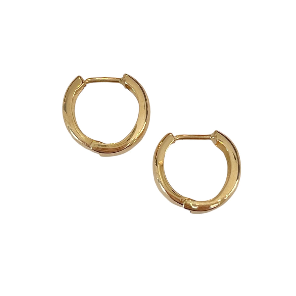 Wide Huggie Hoop Earrings