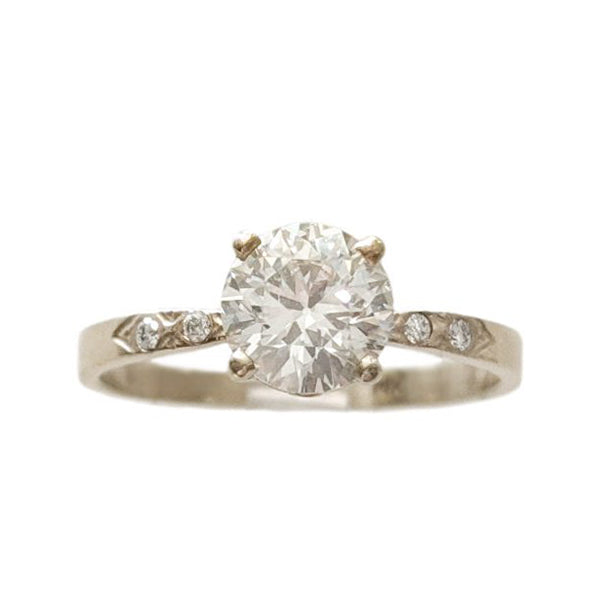 Men's Eternity Diamond Wedding Ring 7MM Square Shank 18K