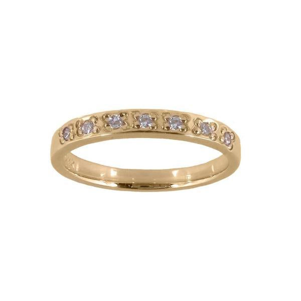 The Bead Set Diamond Ring