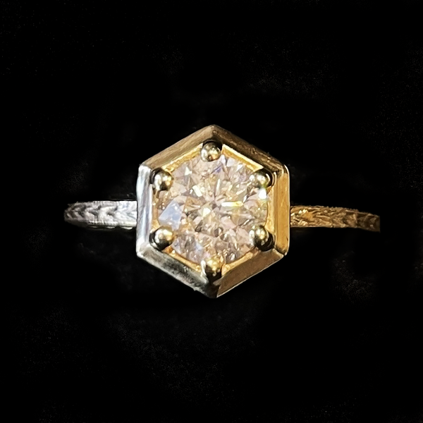 The Hexagon Engagement Ring