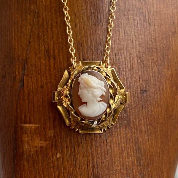 45% Off! Antique Victorian Cameo Necklace