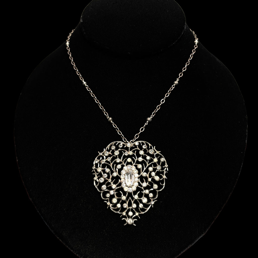 Vintage Swarovski Necklace, Vintage Amethyst Necklace, Swarovski Crystal  Necklace, Lucy Isaacs, Crystal Necklace, Handmade Jewelry