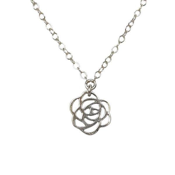 Small Rose Cutout Necklace