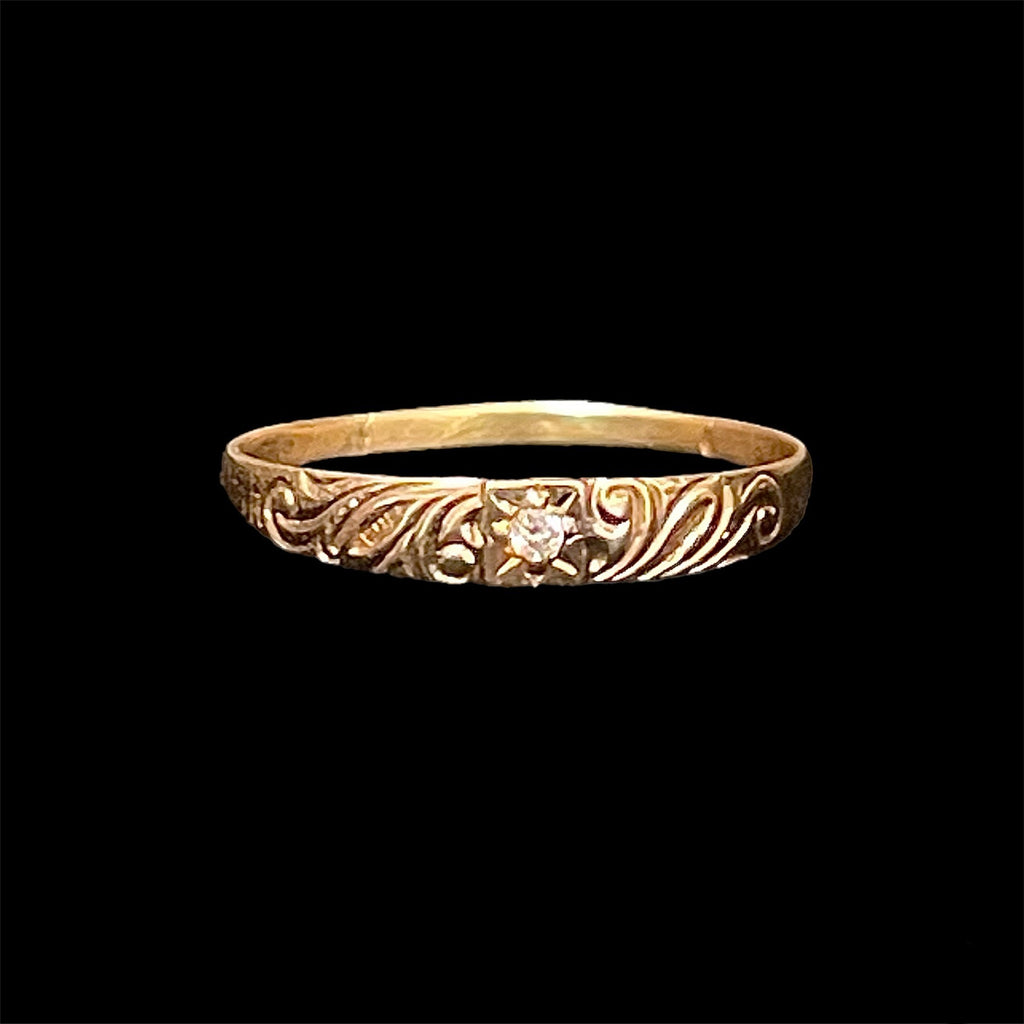 Engraved Victorian Band