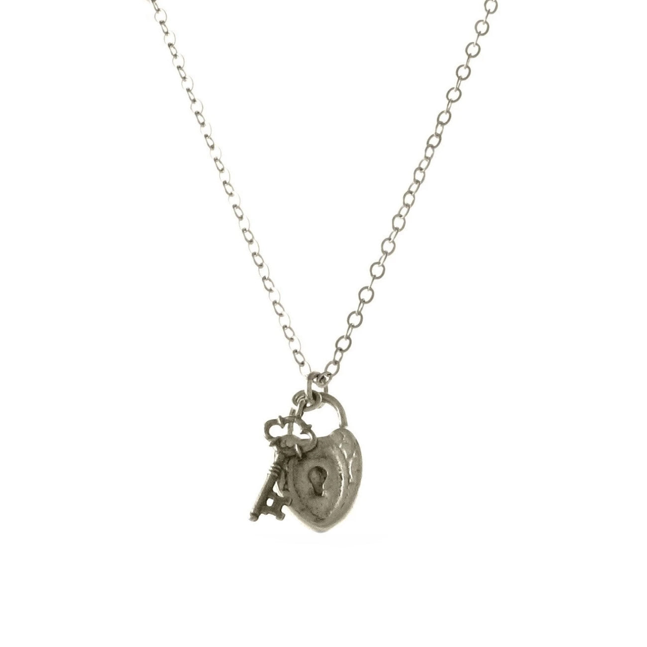 Small Padlock Pendant Silver, Sterling Silver & Gold Vermeil Jewellery