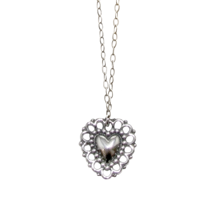 40% Off! Quilted Heart Necklace