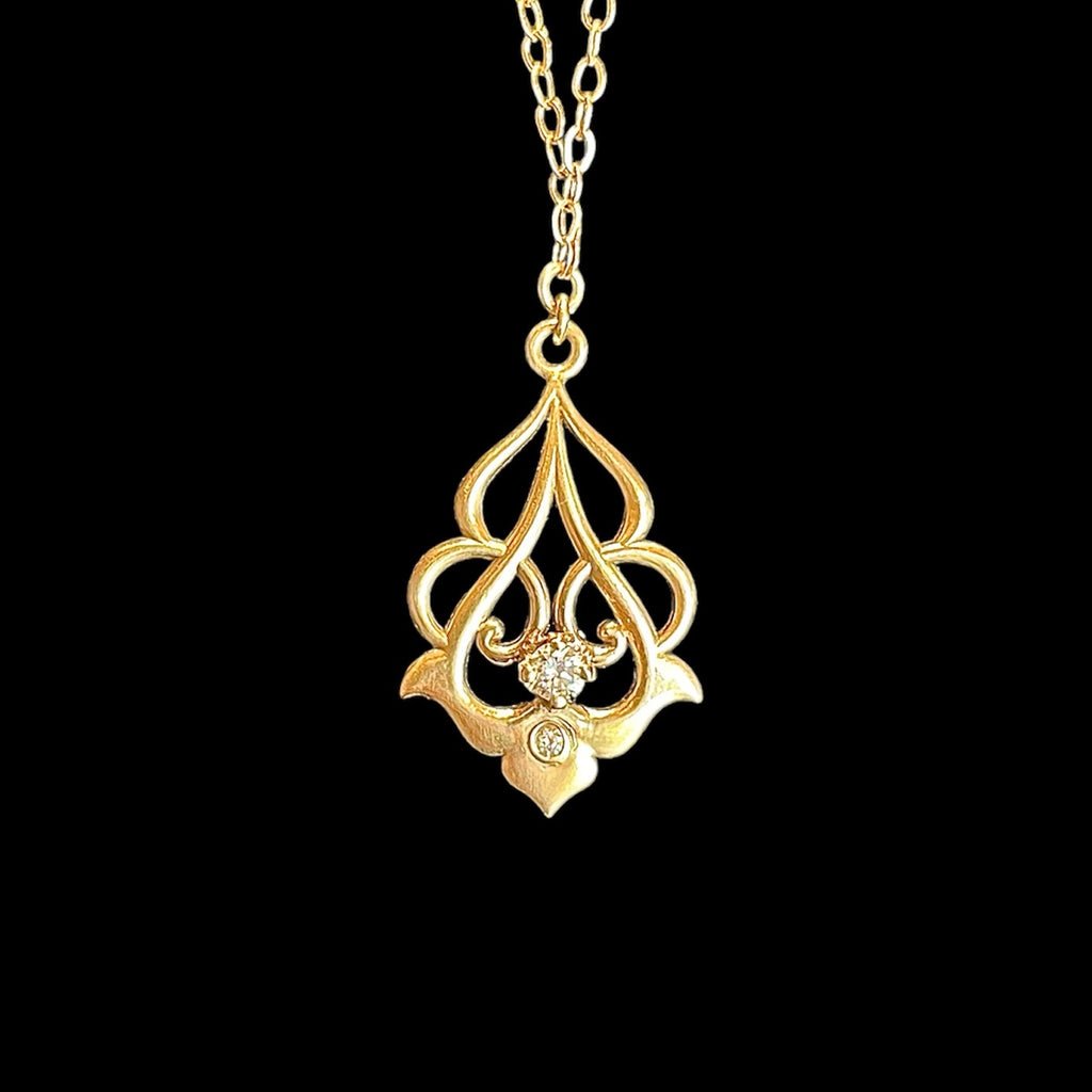 Art Nouveau Scroll Necklace